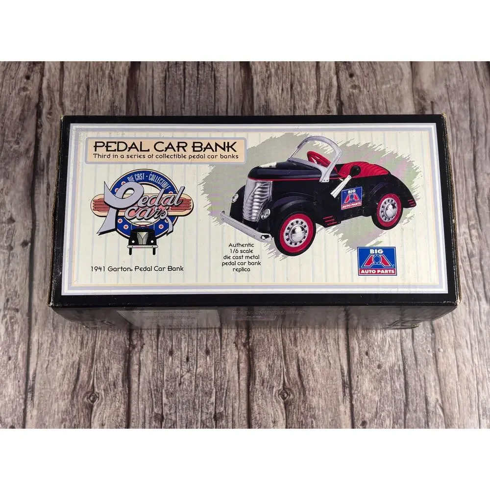Vintage 1941 Garton Big A Auto Parts Crown Premiums Pedal Car Bank 1:6 Die Cast